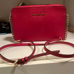 Michael Kors LeatherJet East coast crossbody bag